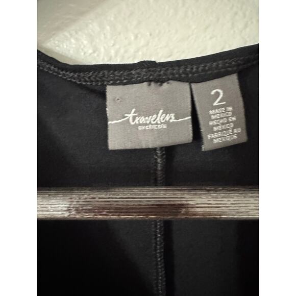 Chico's Travelers Black Sleeveless V-Neck Maxi Dress‎ Size 2/ Large - Picture 4 of 4